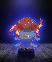Lampka LED 3D Plexido z Nadrukiem UV Pokemon Gloom - 3