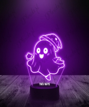 Lampka LED 3D Plexido Halloween Duszek - 1