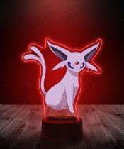 Lampka LED 3D Plexido z Nadrukiem UV Pokemon Espeon - 3