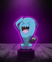 Lampka LED 3D Plexido z Nadrukiem UV Pokemon Wobbuffet - 2