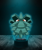 Lampka LED 3D Plexido z Nadrukiem UV Pokemon Pineco - 3