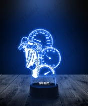 Lampka LED 3D Plexido Kawasaki Licznik - 1