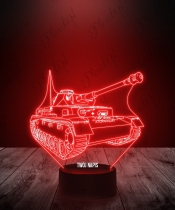 Lampka LED 3D Plexido Czołg Pole Bitwy - 1