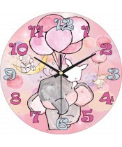 zegar_ścienny_dla_dzieci_plexido_słonik