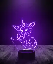 Lampka LED 3D Plexido Pokemon Vaporeon - 2