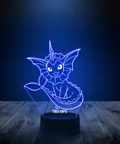 Lampka LED 3D Plexido Pokemon Vaporeon