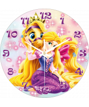 zegar_ścienny_dla_dzieci_plexido_księżniczka_roszpunka