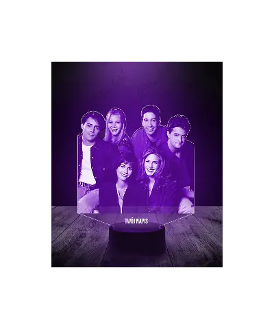 Lampka LED 3D Plexido Przyjaciele Friends - 1