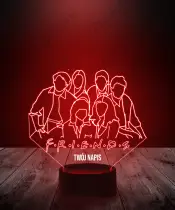 Lampka LED 3D Plexido Przyjaciele Postacie - 2