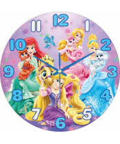 Zegar Ścienny dla Dzieci Plexido Księżniczki - 1