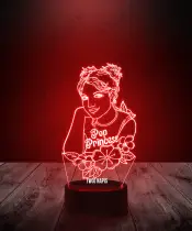 Lampka LED 3D Britney Spears Piosenkarka - 3
