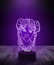Lampka LED 3D Britney Spears Piosenkarka Pop - 2