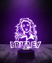 Lampka LED 3D Piosenkarka Britney Spears - 3
