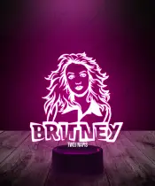 Lampka LED 3D Piosenkarka Britney Spears - 4