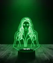 Lampka LED 3D Plexido Scarlett Johansson Czarna Wdowa - 3