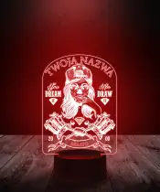 Lampka LED 3D Plexido Tatuator Studio Tatuażu - 2