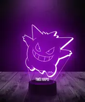 Lampka LED 3D Plexido Pokemon Gengar