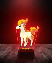 Lampka LED 3D Plexido z Nadrukiem UV Pokemon Ponyta - 2