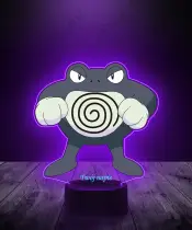 Lampka LED 3D Plexido z Nadrukiem UV Pokemon Poliwrath - 2