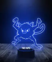 Lampka LED 3D Plexido Pokemon Mankey - 1