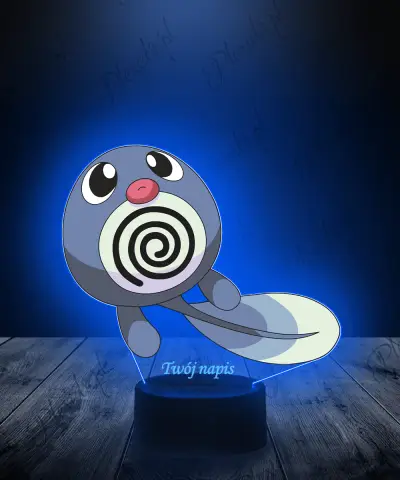 Lampka LED 3D Plexido z Nadrukiem UV Pokemon Poliwag - 1