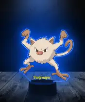 Lampka LED 3D Plexido z Nadrukiem UV Pokemon Mankey - 2