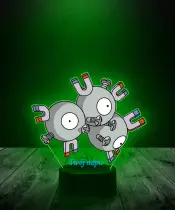 Lampka LED 3D Plexido z Nadrukiem UV Pokemon Magneton - 3