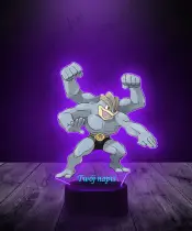 Lampka LED 3D Plexido z Nadrukiem UV Pokemon Machamp - 1