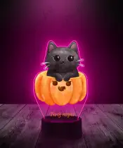 Lampka LED 3D Plexido z Nadrukiem UV Pokemon Kot Dynia - 2