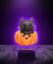 Lampka LED 3D Plexido z Nadrukiem UV Pokemon Kot Dynia - 3