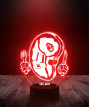 Lampka LED 3D Plexido Stek Mięso