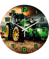 zegar_ścienny_dla_dzieci_plexido_ciągnik