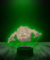 Lampka LED 3D Plexido z Nadrukiem UV Pokemon Graveler - 2