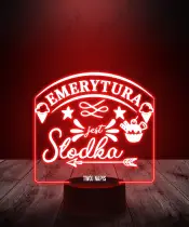 LED 3D Plexido Prezent na Emeryturę - 1