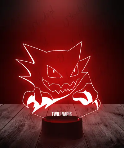Lampka LED 3D Plexido Pokemon Haunter - 1