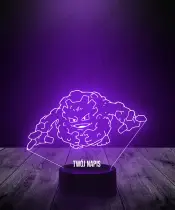 Lampka LED 3D Plexido Pokemon Graveler - 2