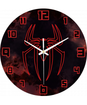 zegar_ścienny_dla_dzieci_plexido_pająk_spiderman