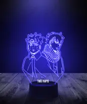 Lampka LED 3D Plexido Boruto i Kawaki