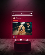 Ramka Facebook na Szkle Twój Post Zdjęcie - 2