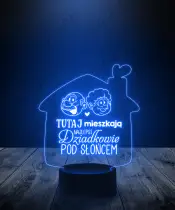 Lampka LED 3D Plexido Upominek dla Dziadków