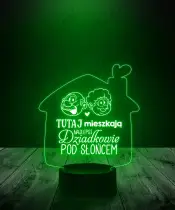 Lampka LED 3D Plexido Upominek dla Dziadków - 2