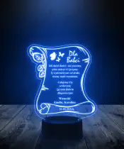 Lampka LED 3D Plexido Prezent na Dzień Babci List