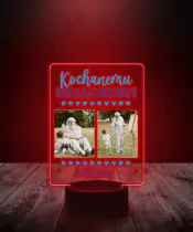 Lampka LED 3D Plexido Prezent Dla Babci i Dziadka Twoje Zdjęcie - 3