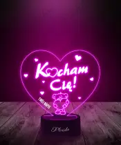 Prezent na Walentynki Lampka LED 3D Plexido Kocham Cię - 2