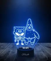 Lampka LED 3D Plexido Bajka Spongebob i Patryk