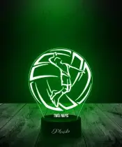 Lampka LED 3D Plexido Prezent dla Fana Siatkówki Siatkarz - 2