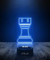 Lampka LED 3D Plexido Wieża Szachownica
