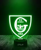 Lampka LED 3D Plexido Piłka Nożna Prezent dla Kibica GKS Katowice Herb - 2