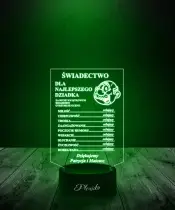 Lampka LED 3D Plexido Prezent na Dzień Dziadka - 3