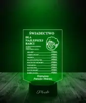 Lampka LED 3D Plexido Prezent na Dzień Babci - 3